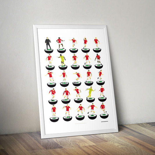 Wrexham 2024 Promotion Subbuteo Print