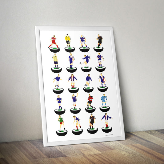 Carlisle United Legends Subbuteo Print