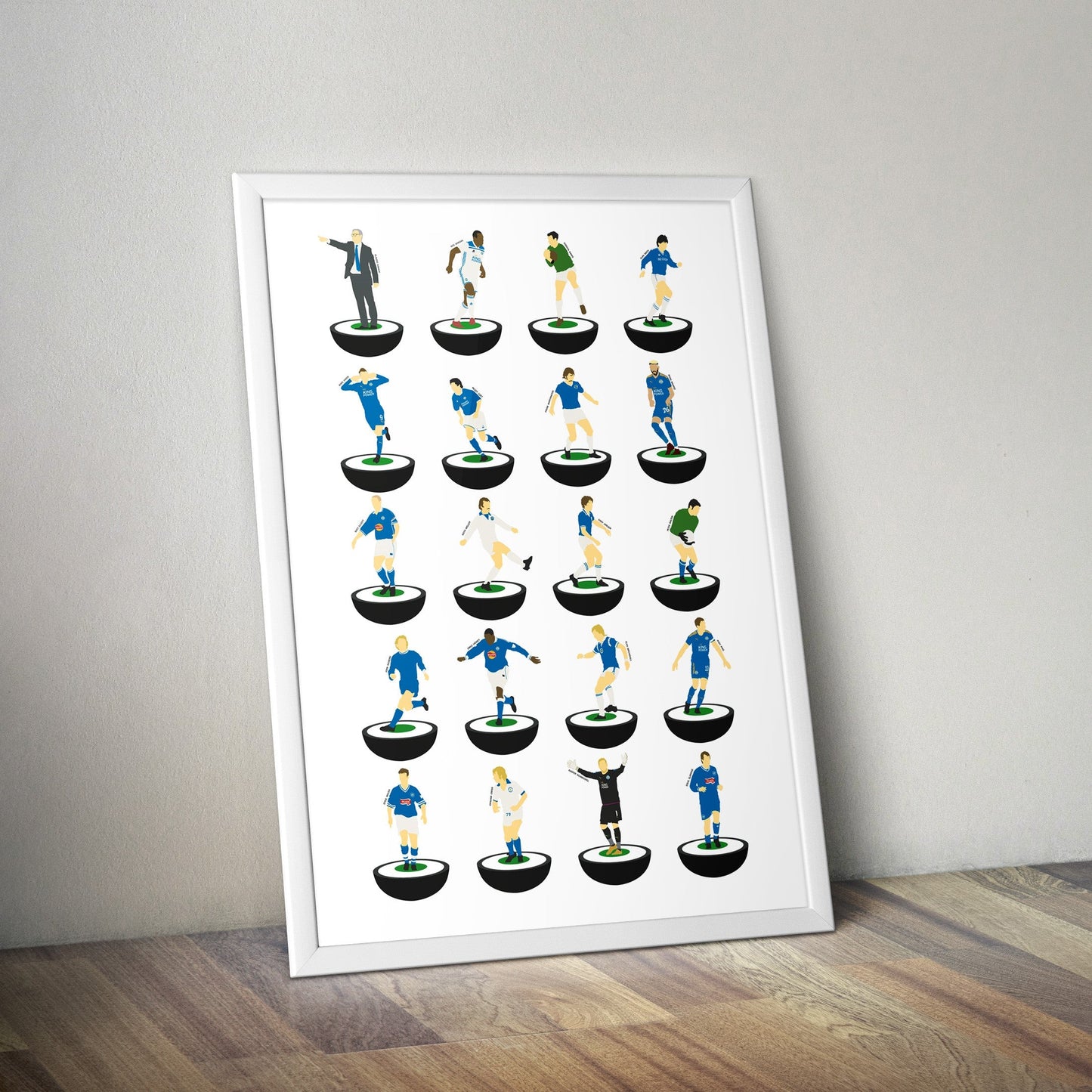 Leicester City Subbuteo Print