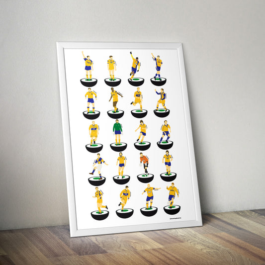 Mansfield Town Legends Subbuteo Print