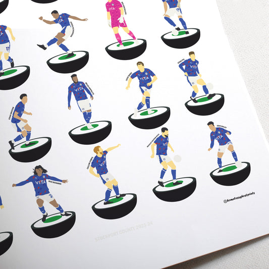 Stockport County 2024 Subbuteo Print