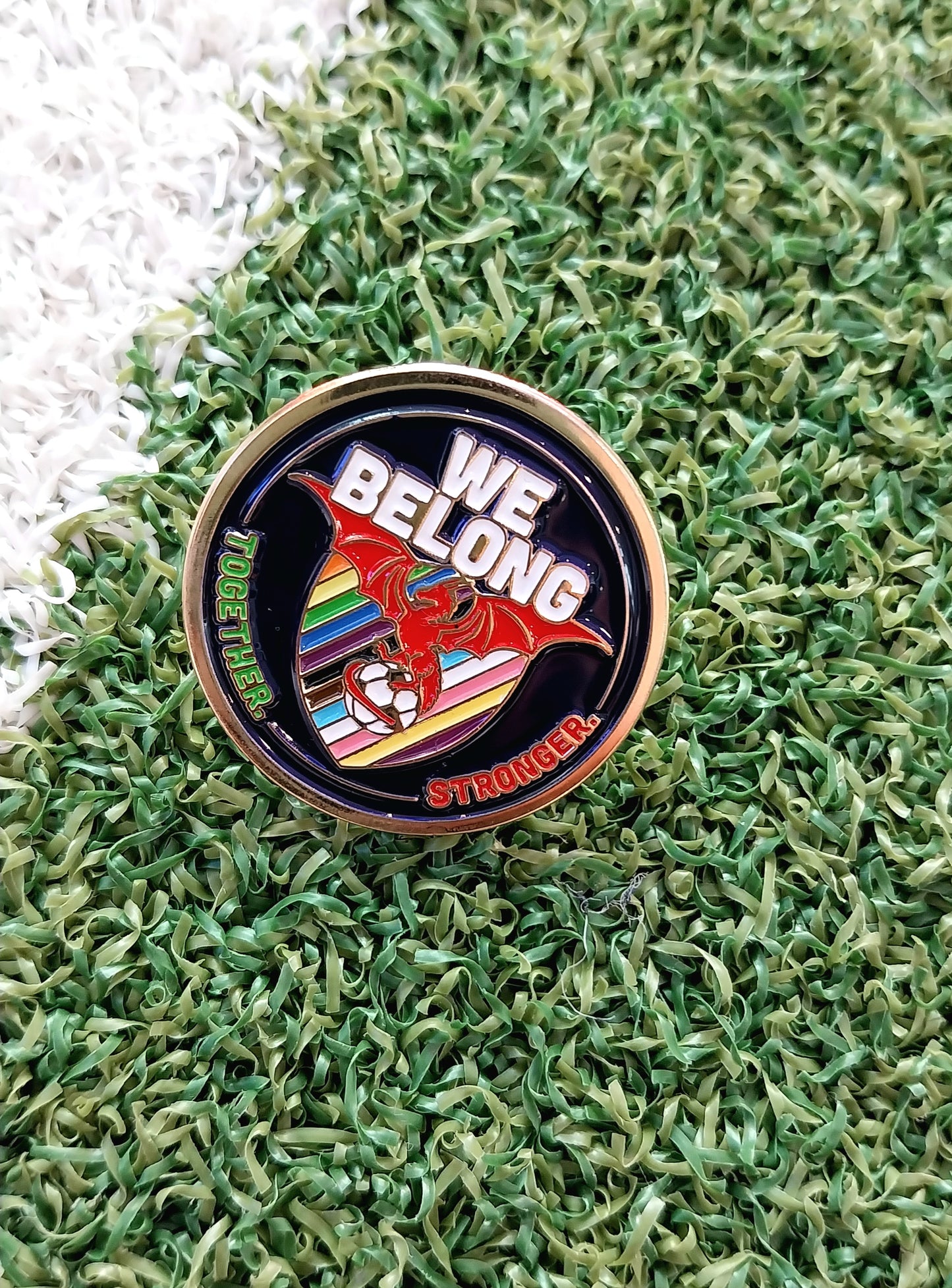 WE BELONG Pin Badge