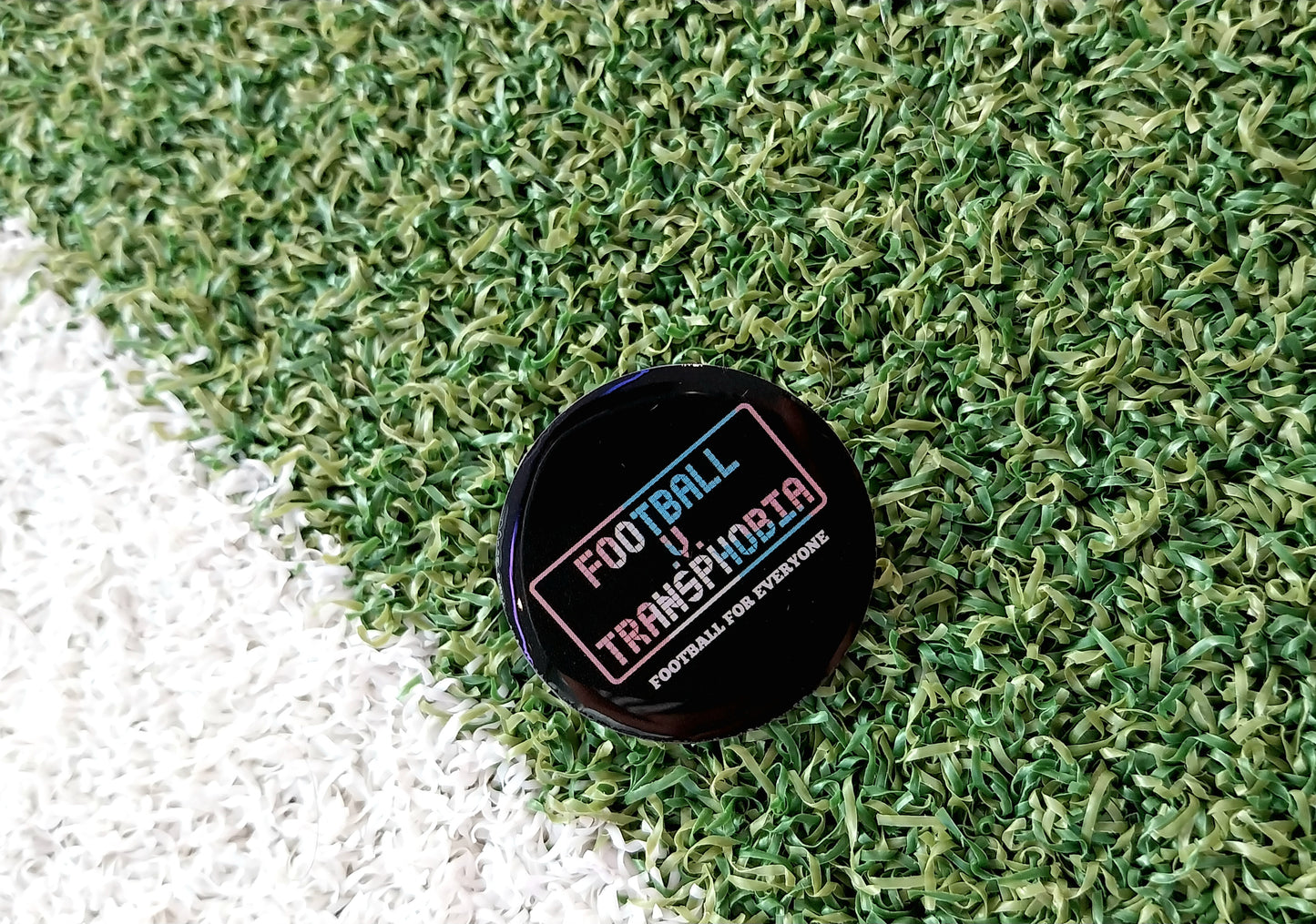 Football v Transphobia Button Badge