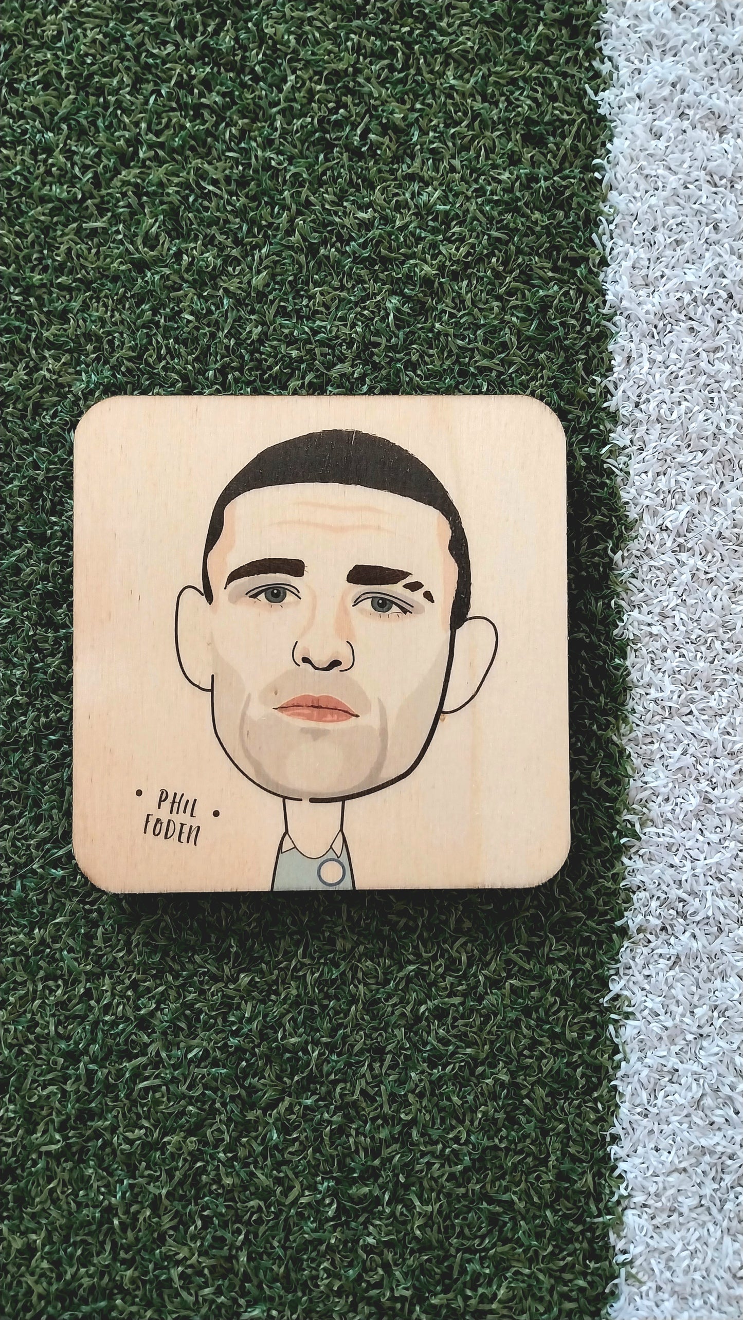 Phil Foden Wooden Coaster