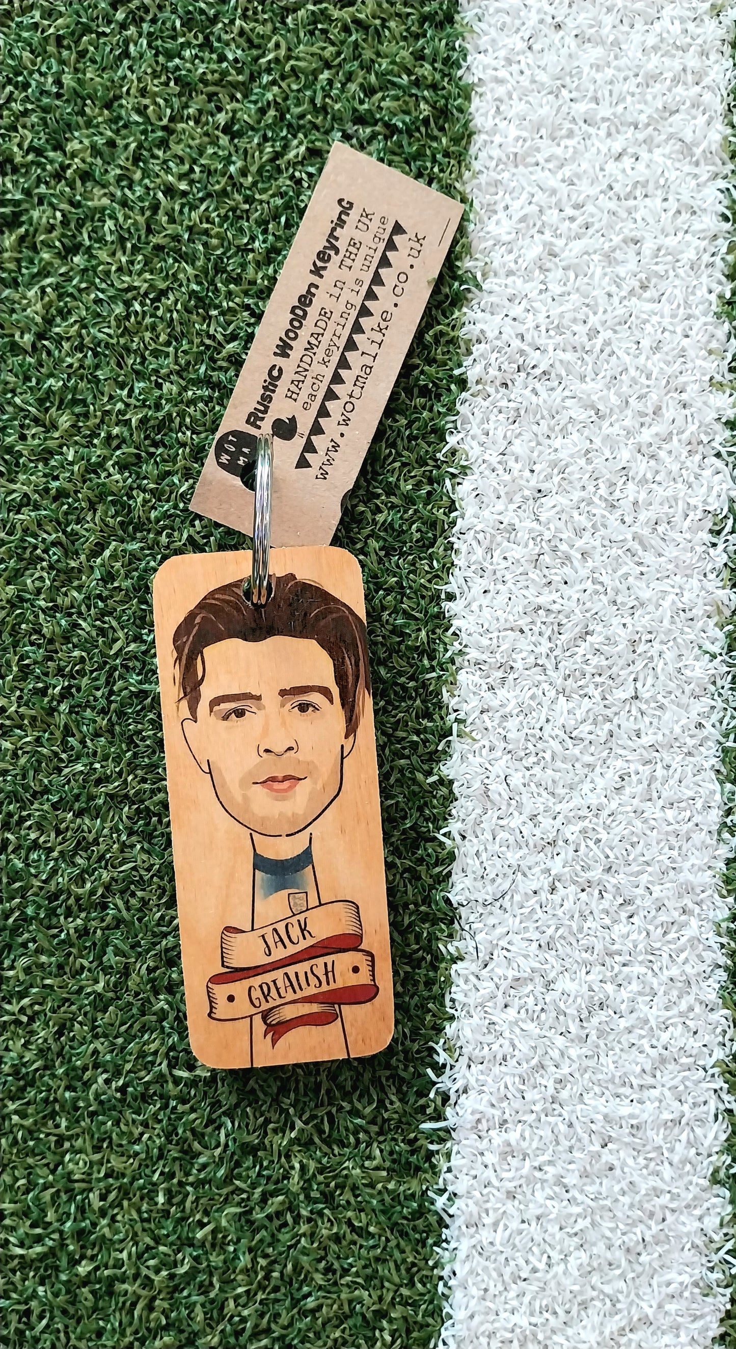 Jack Grealish Wooden Keyring