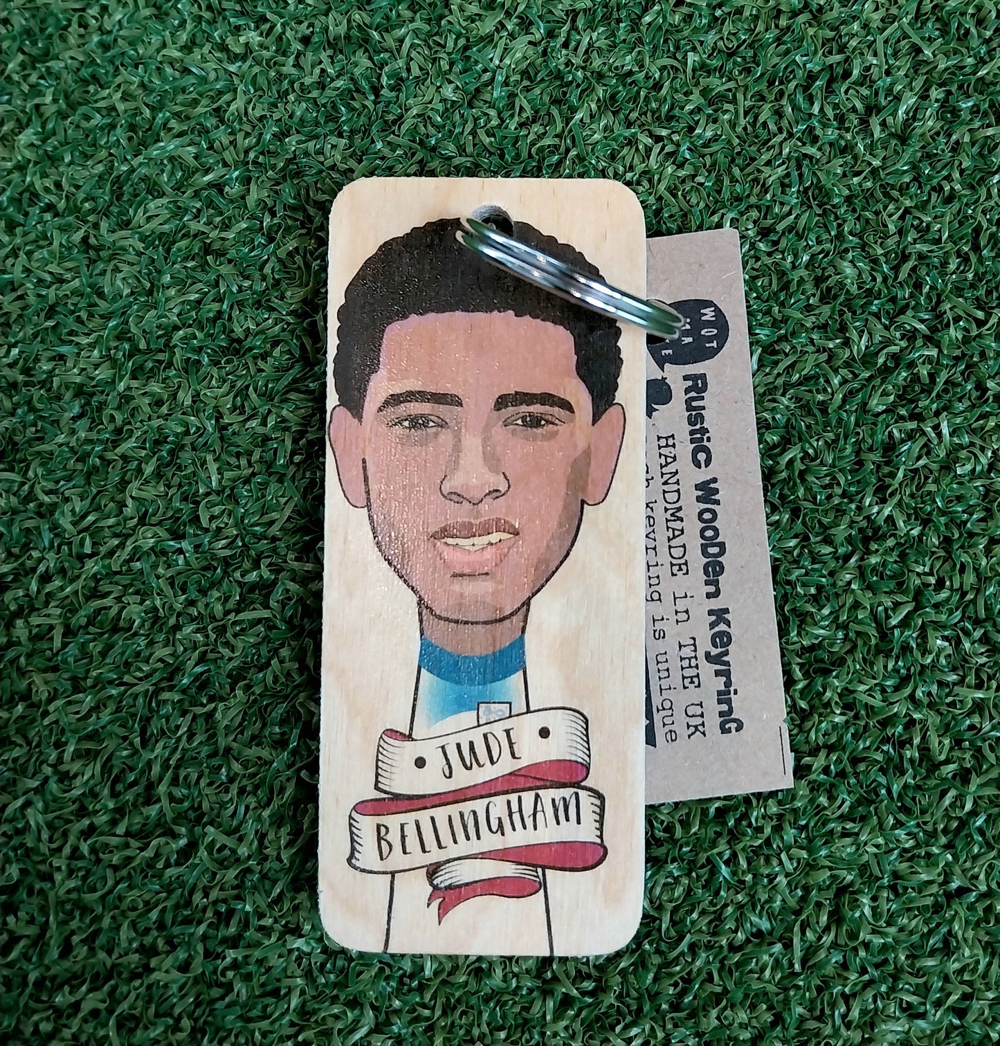 Jude Bellingham Wooden Keyring