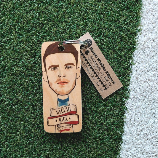 Declan Rice Wooden Keyring