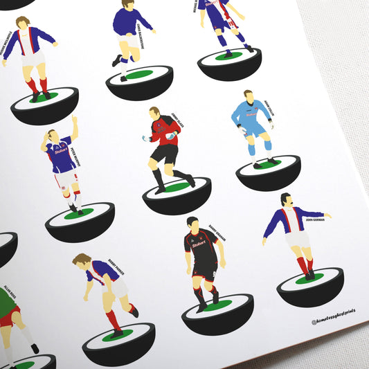Carlisle United Legends Subbuteo Print