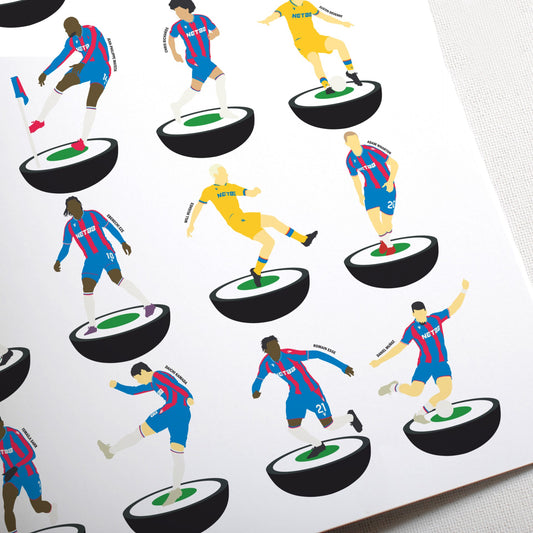 Crystal Palace 2025 FA Cup Champions Subbuteo Print