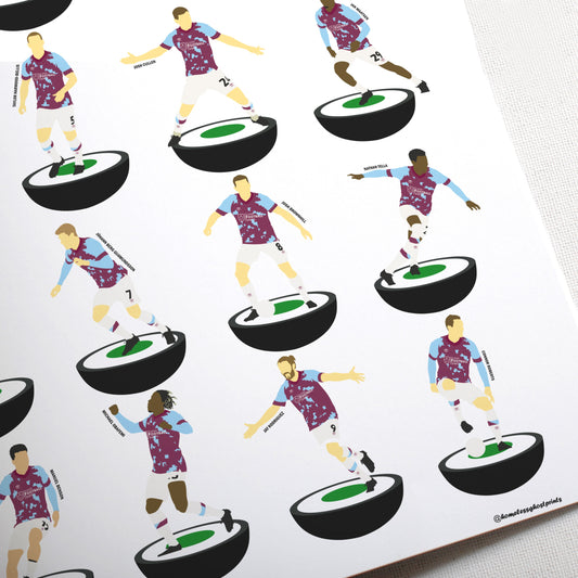 Burnley 2023 League Title Subbuteo Print