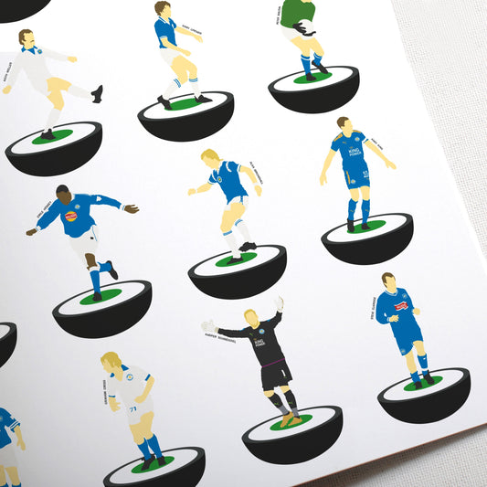 Leicester City Subbuteo Print