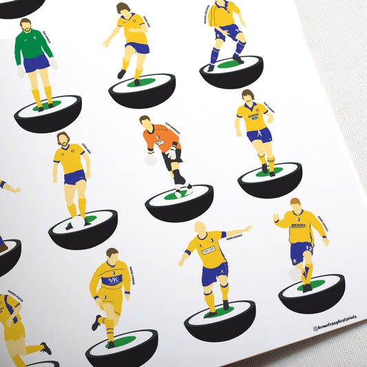 Mansfield Town Legends Subbuteo Print