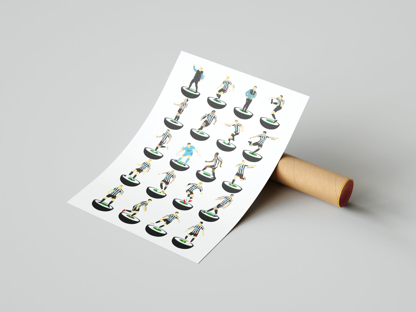 Newcastle United 2022/23 Subbuteo Print