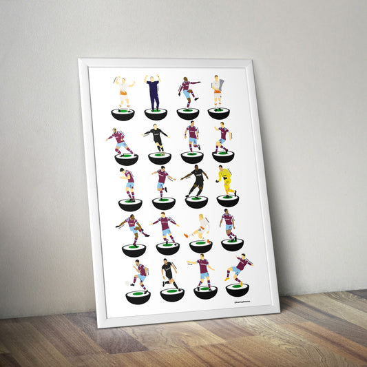 West Ham 2023 League Title Subbuteo Print