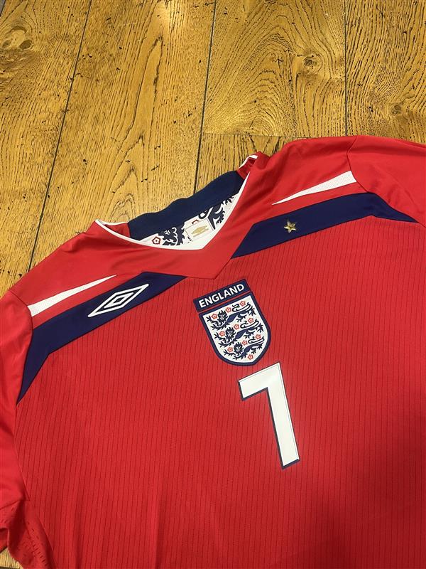 2008 England Away Shirt - Beckham 7