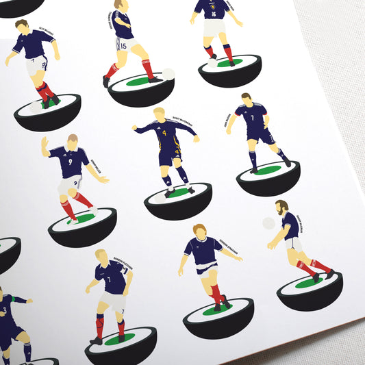 Scotland Legends Subbuteo Print