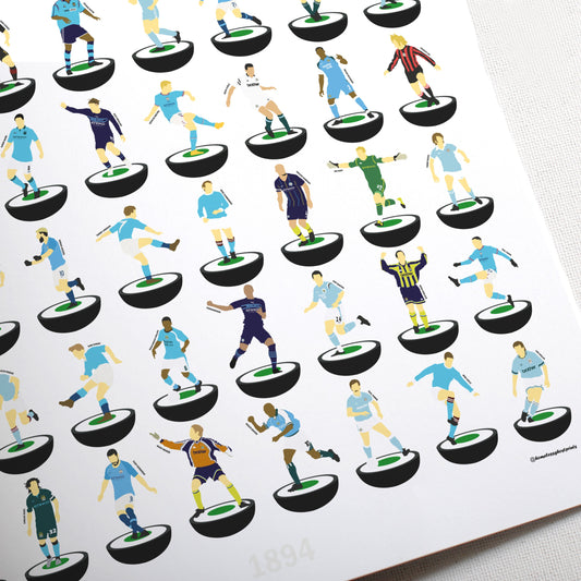Manchester City 1894 Subbuteo Print