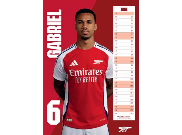 Arsenal 2025 Calendar - A3