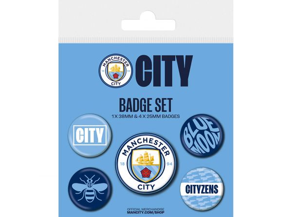 Manchester City Button Badges