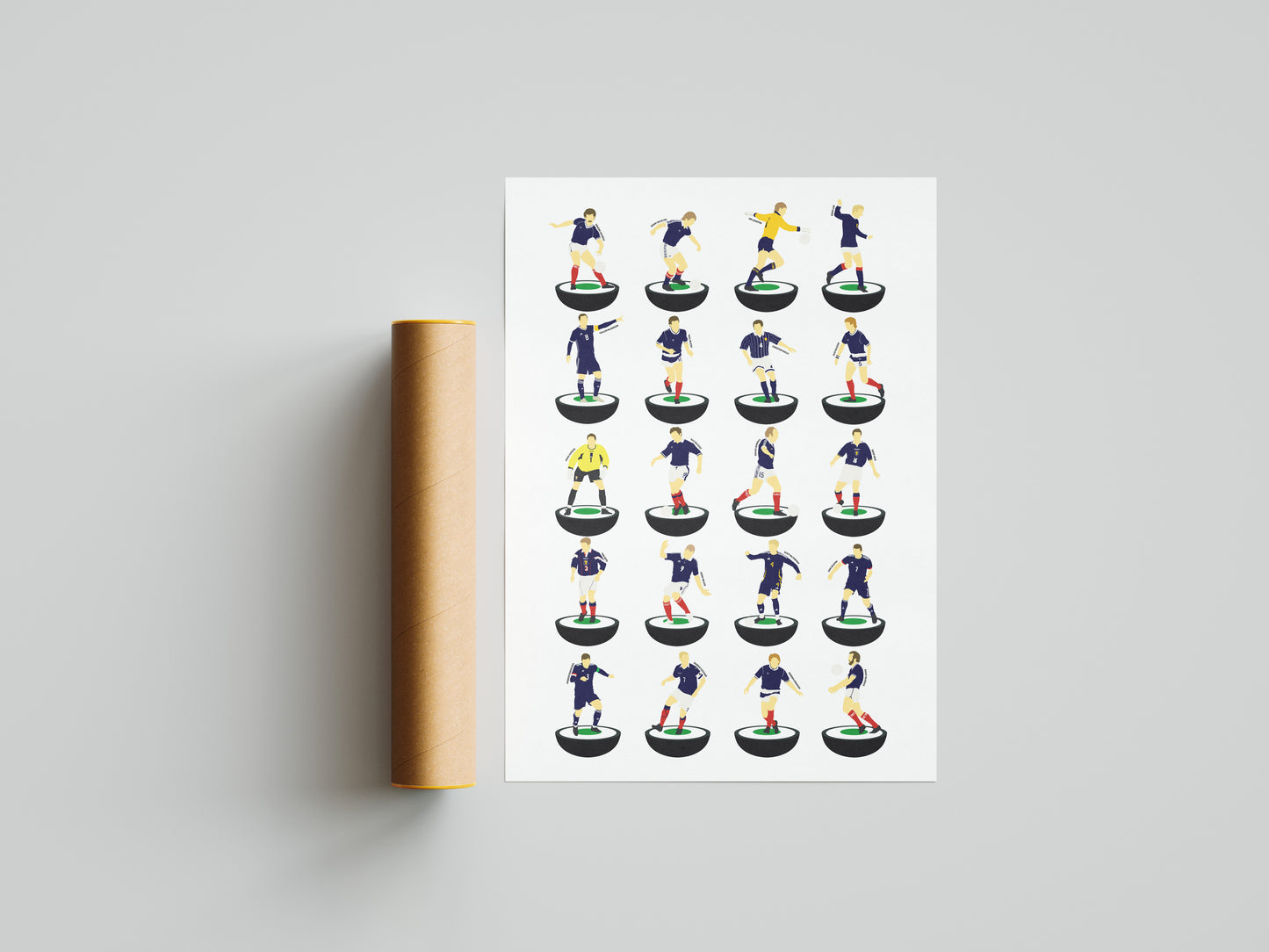 Scotland Legends Subbuteo Print