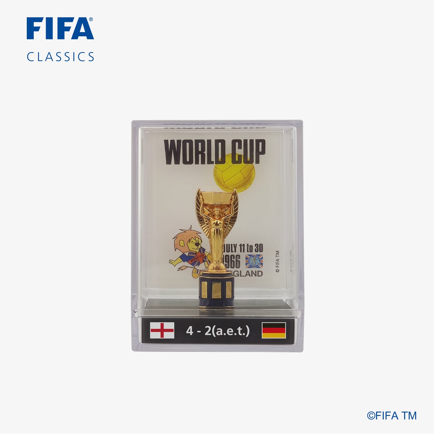 FIFA Jules Rimet 45mm Replica Trophy in Display Case