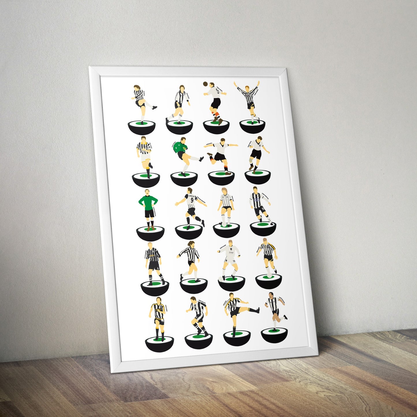 Notts County Legends Subbuteo Print