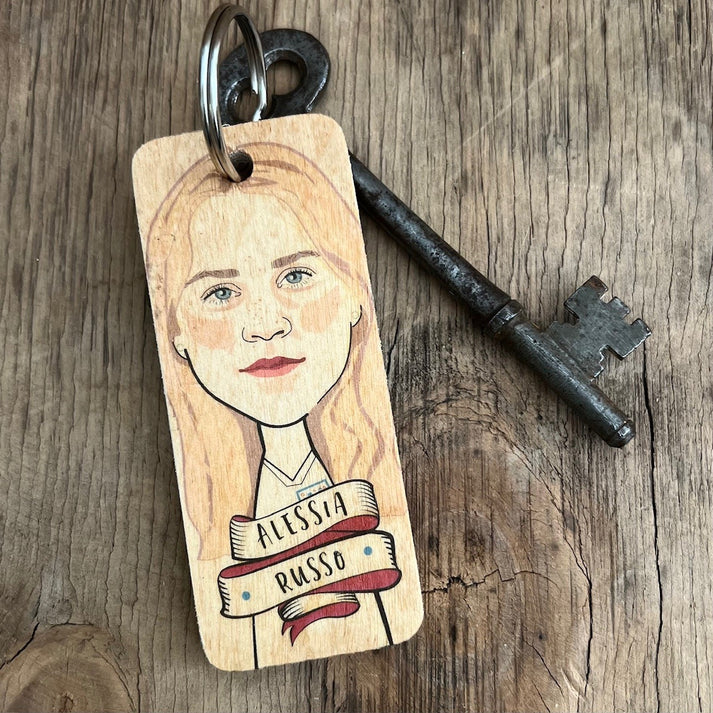 Alessia Russo Wooden Keyring