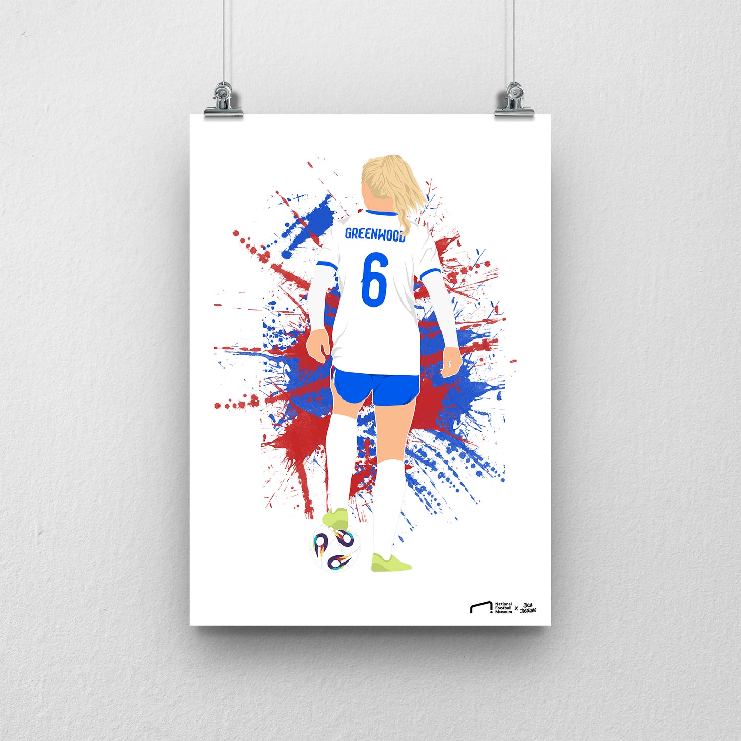 Alex Greenwood EURO A3 EURO 2025 Art Print - DanDesignsGB