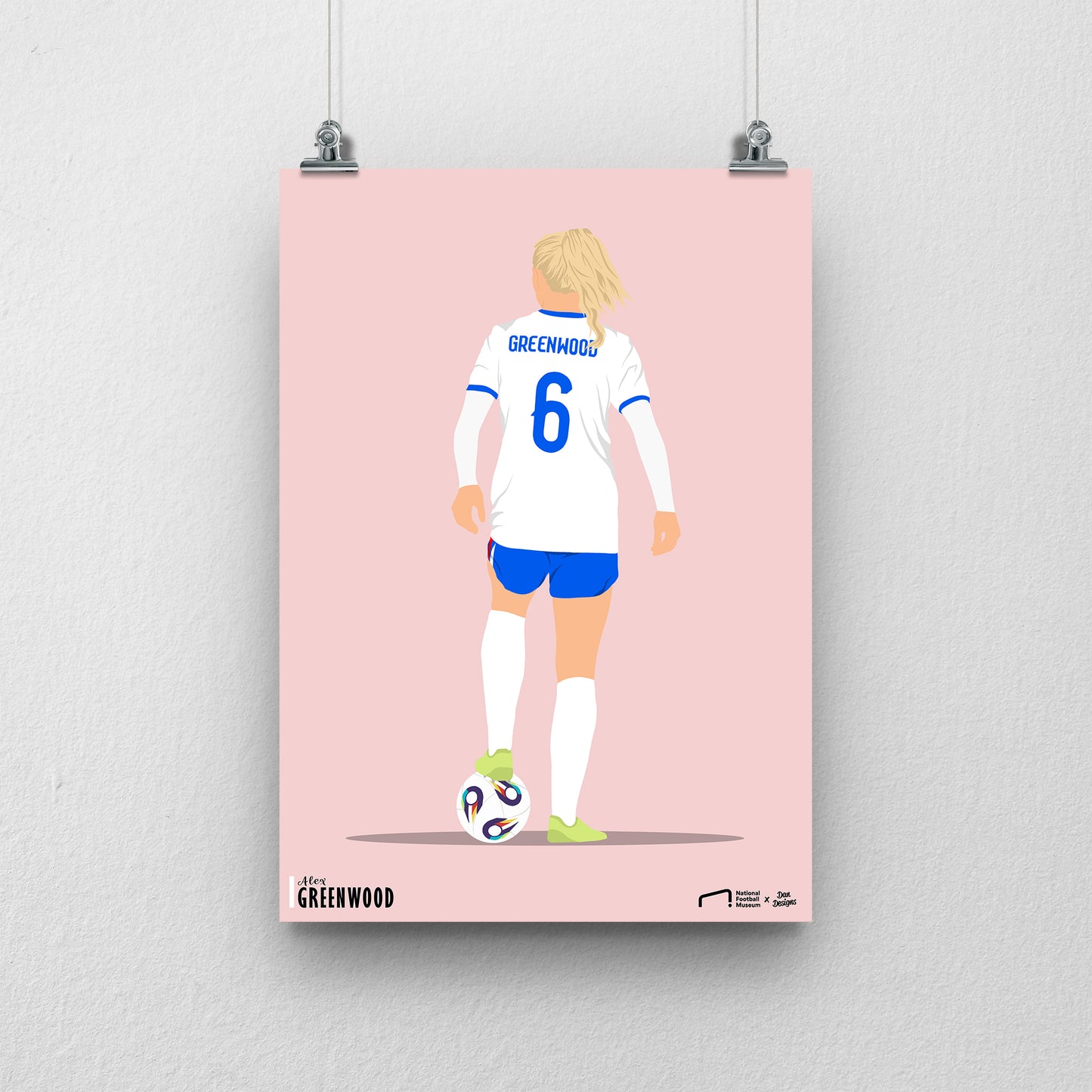 Alex Greenwood EURO A3 EURO 2025 Art Print - DanDesignsGB