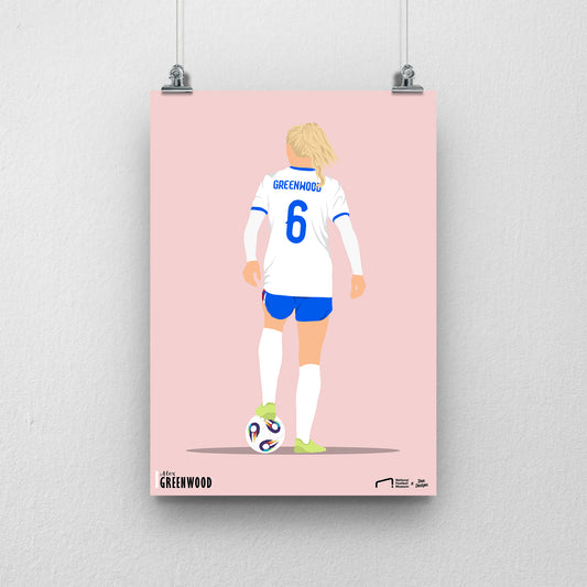 Alex Greenwood EURO A3 EURO 2025 Art Print - DanDesignsGB