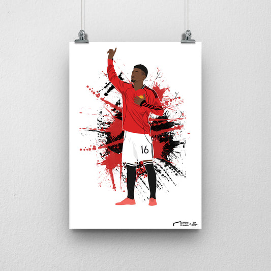 Amad Diallo Manchester United Print - DanDesignsGB