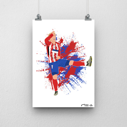 Antione Griezmann Print - DanDesignsGB