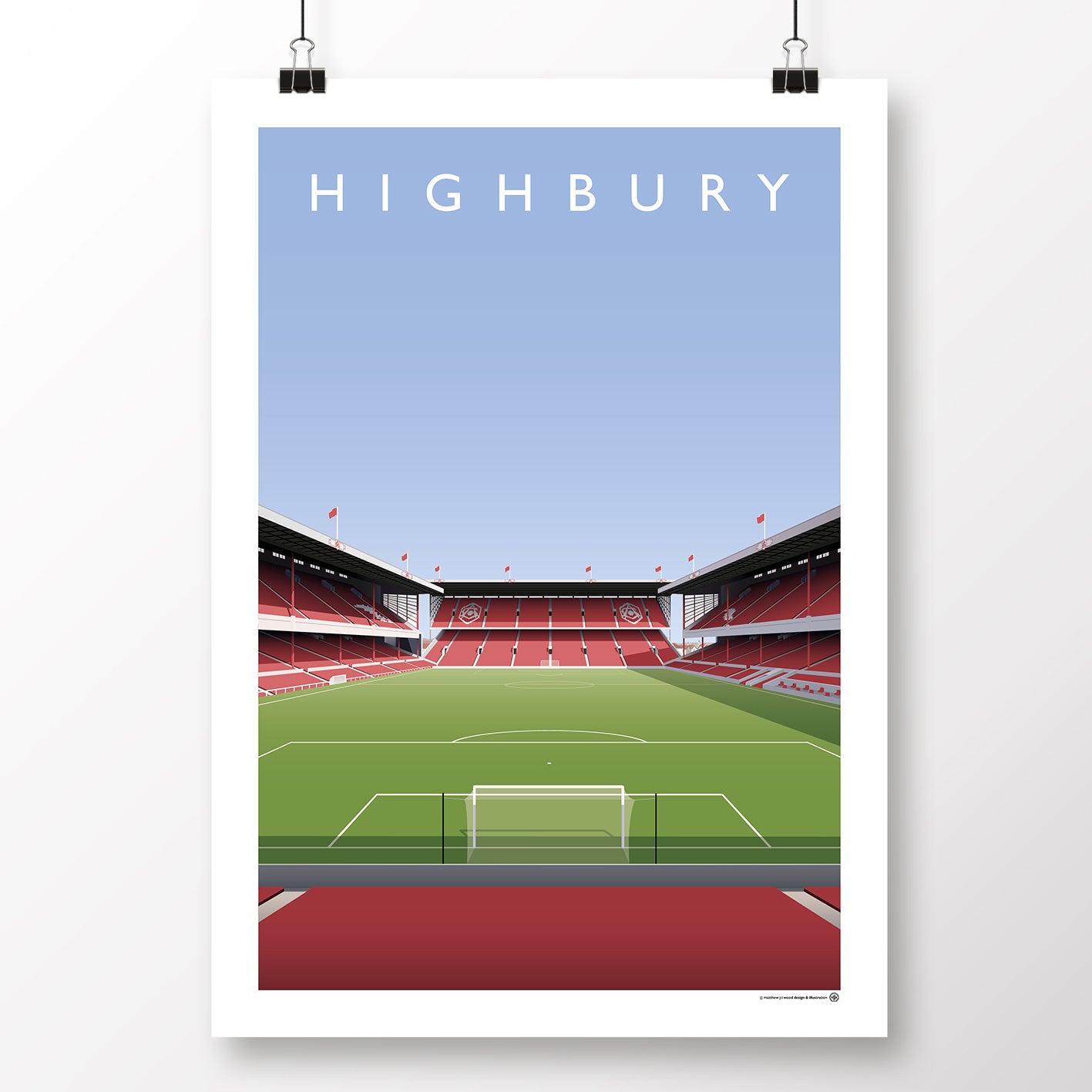 Arsenal Highbury North Bank - Matthew J I Wood