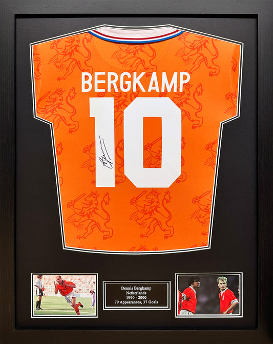 Dennis Bergkamp Signed Holland Shirt