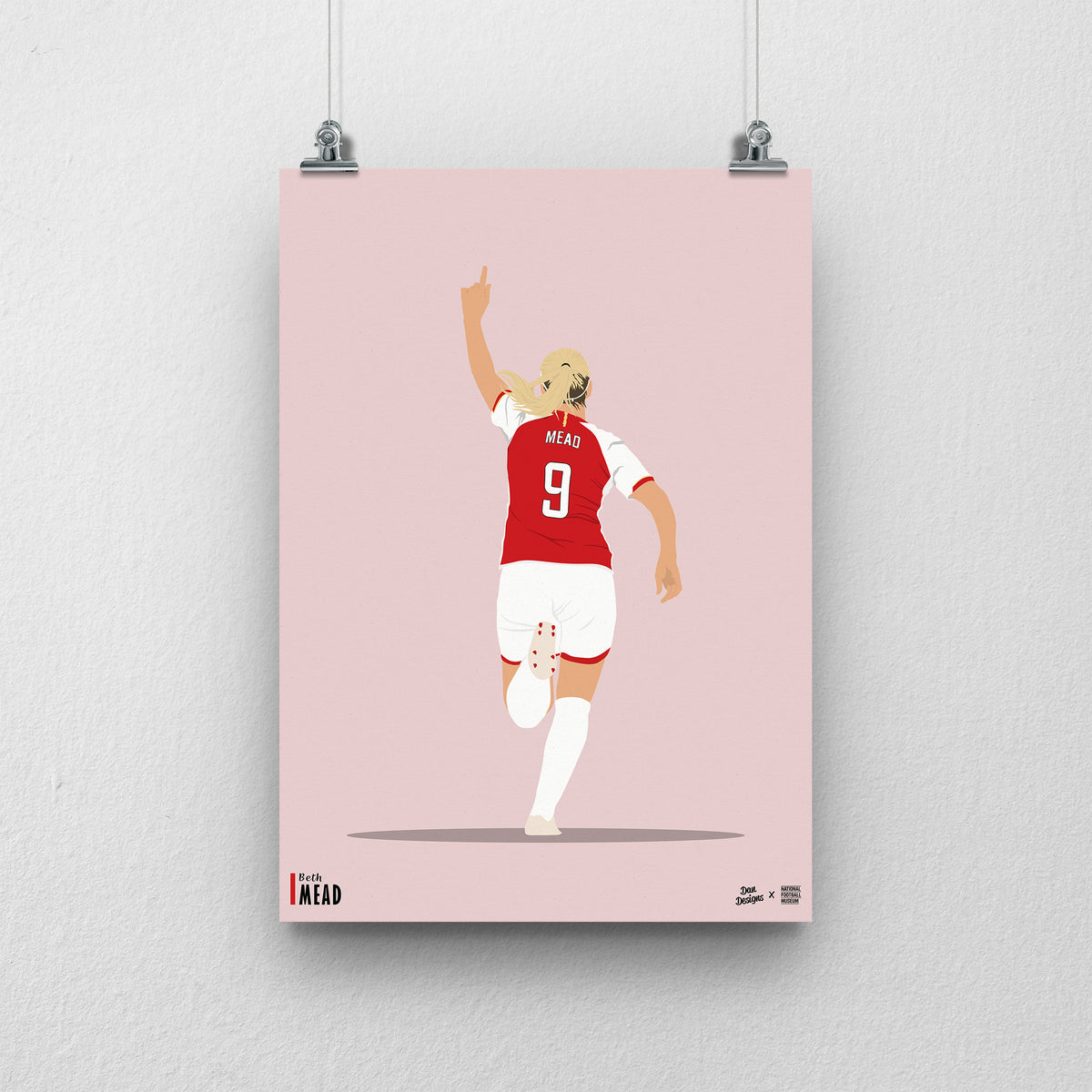 SALES - Beth Mead Arsenal - A3 Print - DanDesignsGB
