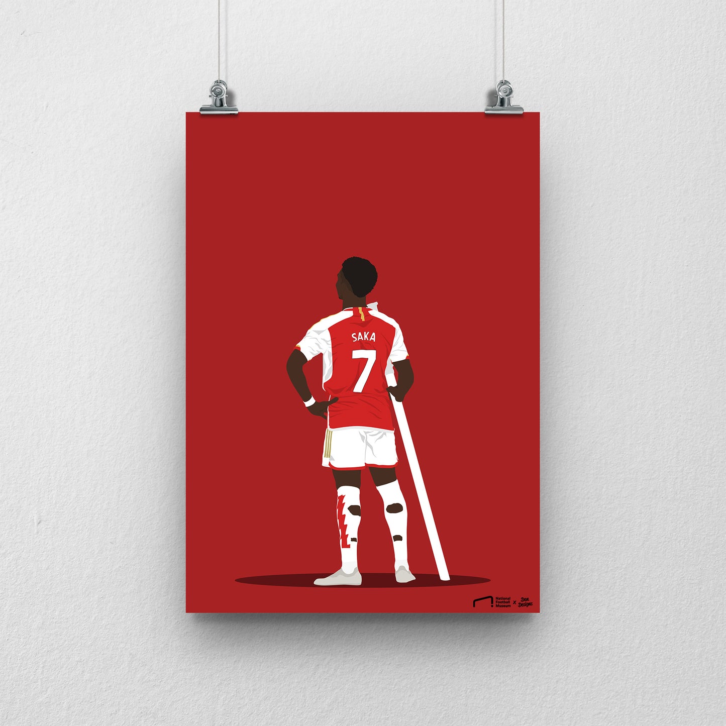 Bukayo Saka Arsenal A3 Print - DanDesignsGB