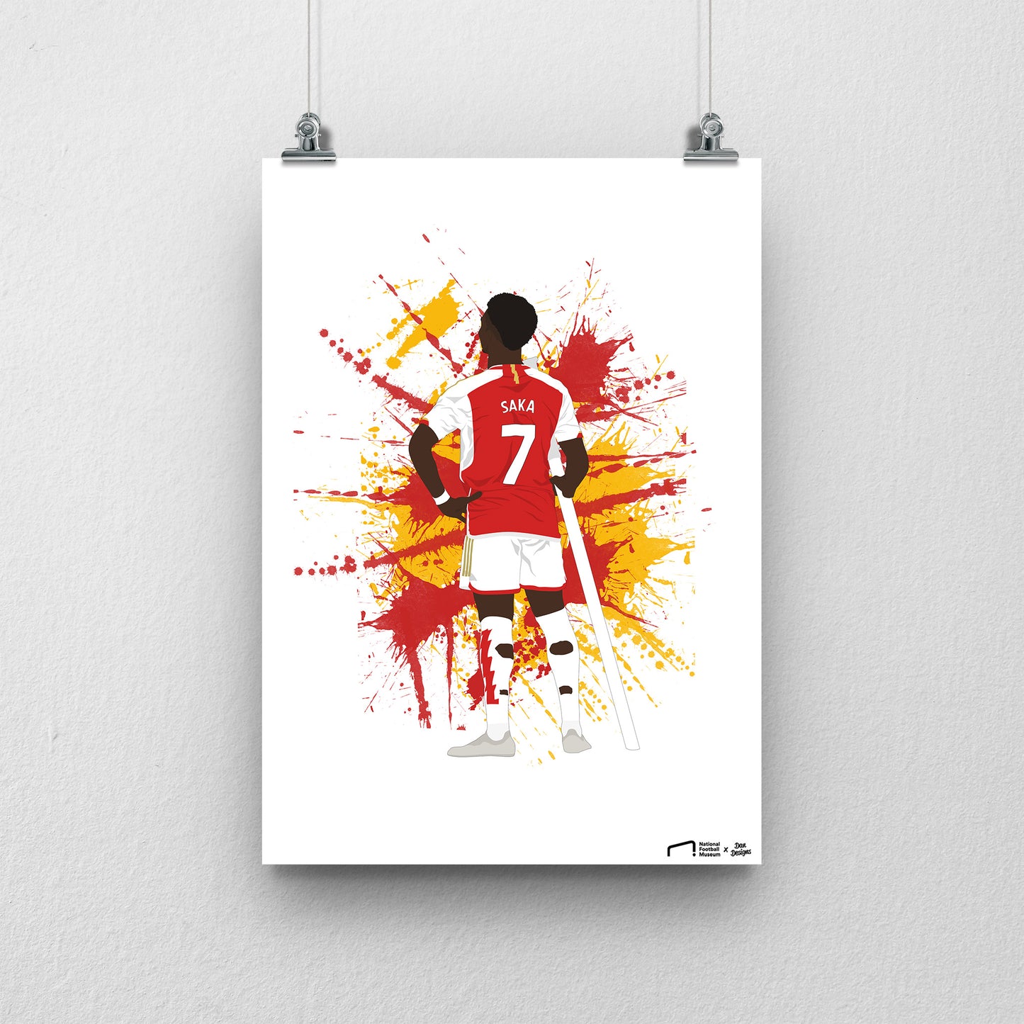 Bukayo Saka Arsenal A3 Print - DanDesignsGB
