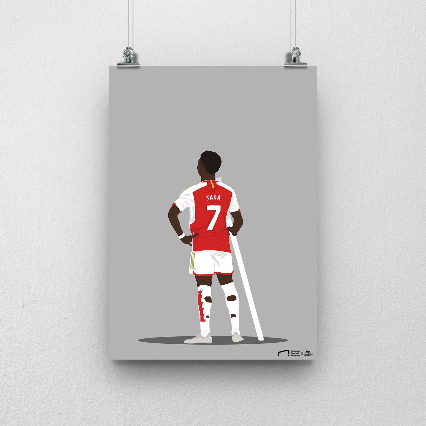 Bukayo Saka Arsenal A3 Print - DanDesignsGB
