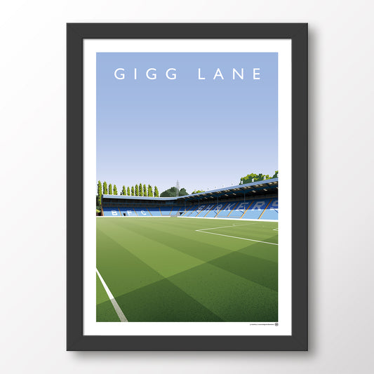 Bury Gigg Lane Cemetery End & South Stand - Matthew J I Wood