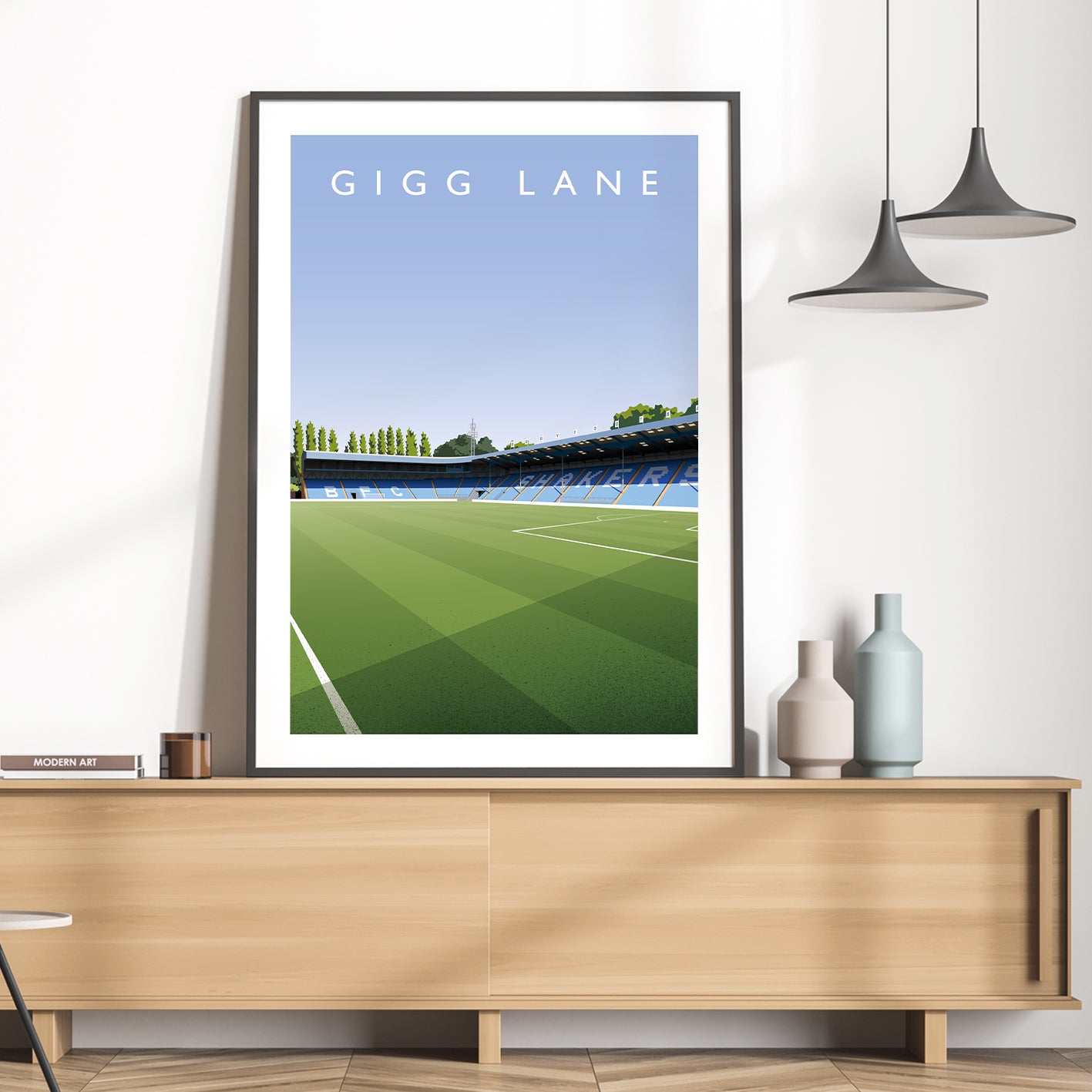 Bury Gigg Lane Cemetery End & South Stand - Matthew J I Wood