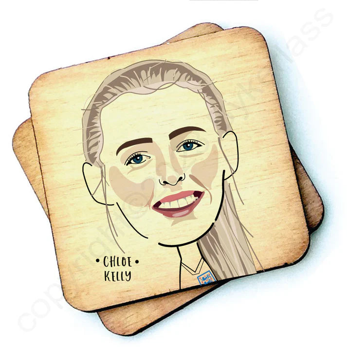 Chloe Kelly Wooden Coasters