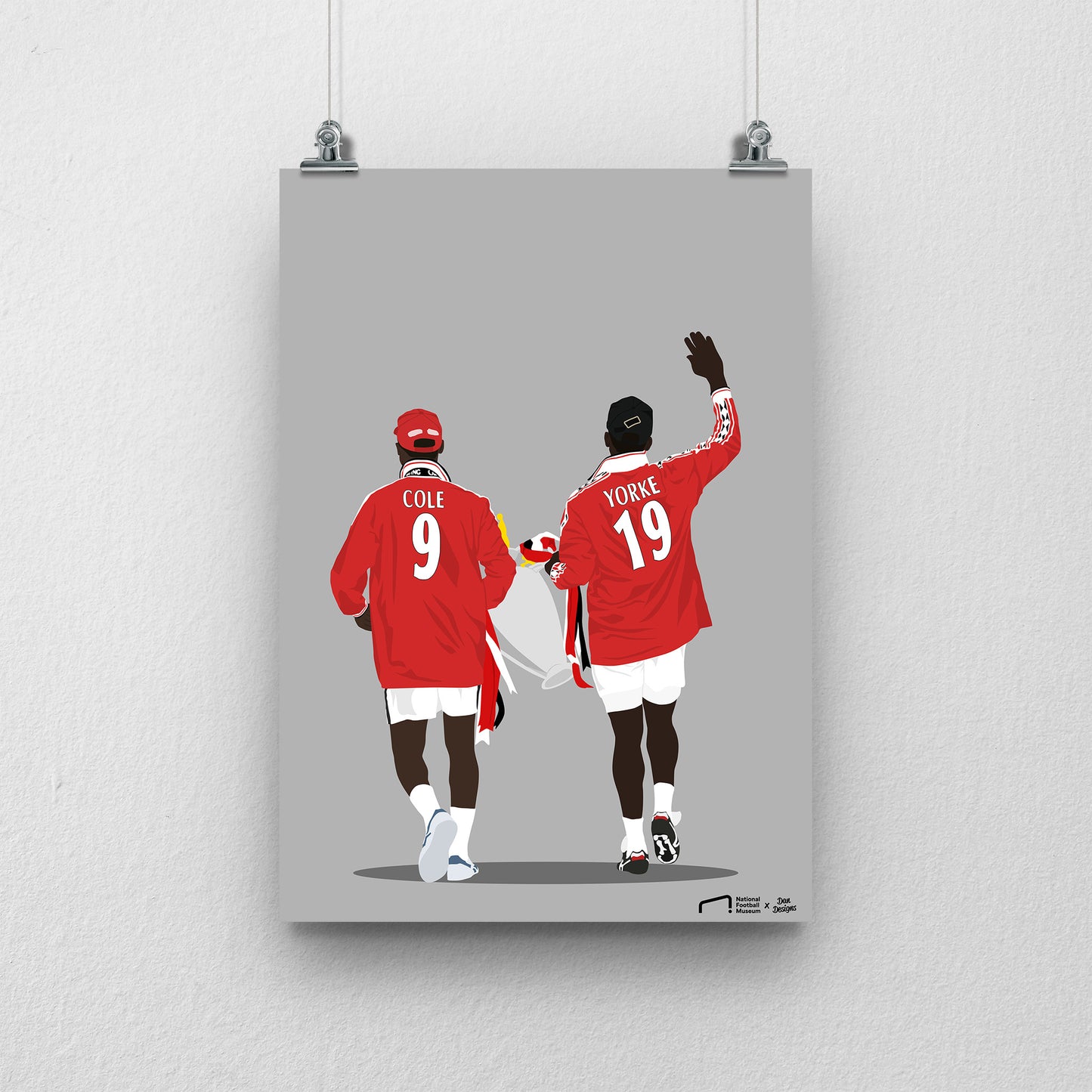 Andy Cole and Dwight Yorke Print - DanDesignsGB