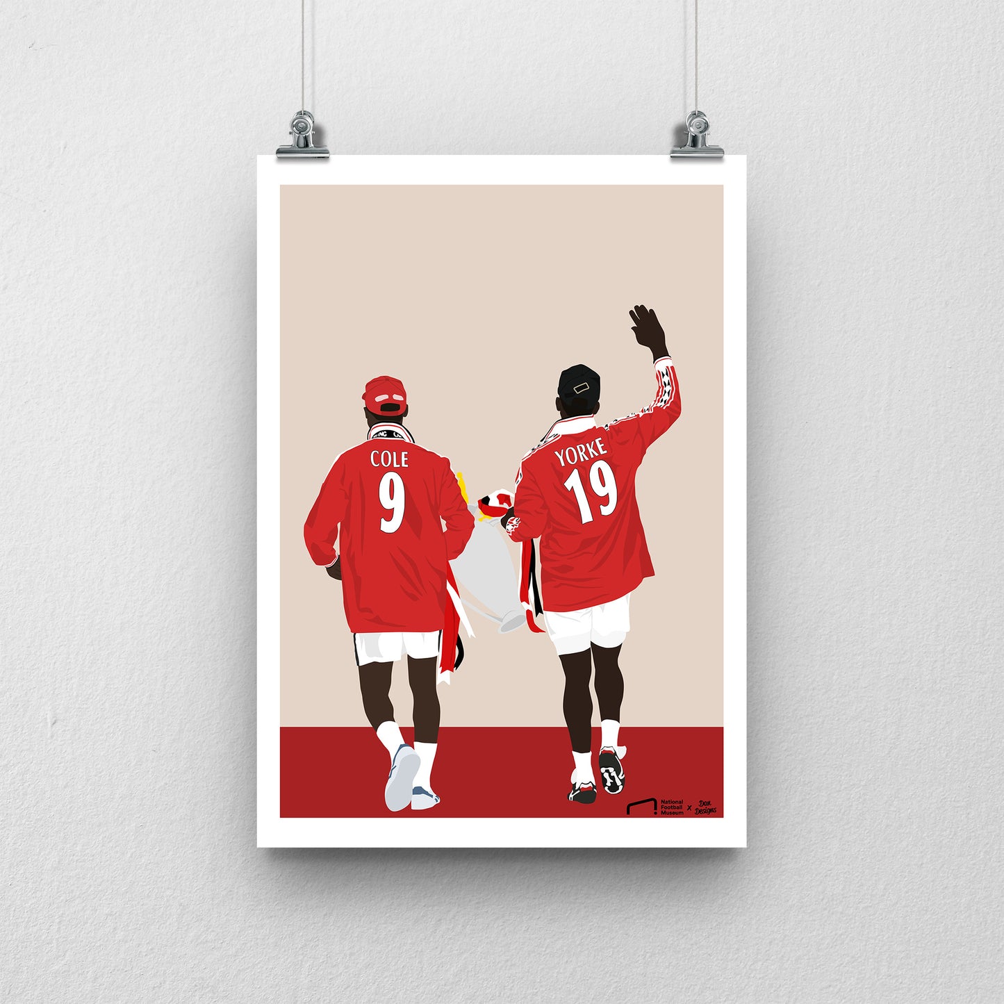 Andy Cole and Dwight Yorke Print - DanDesignsGB