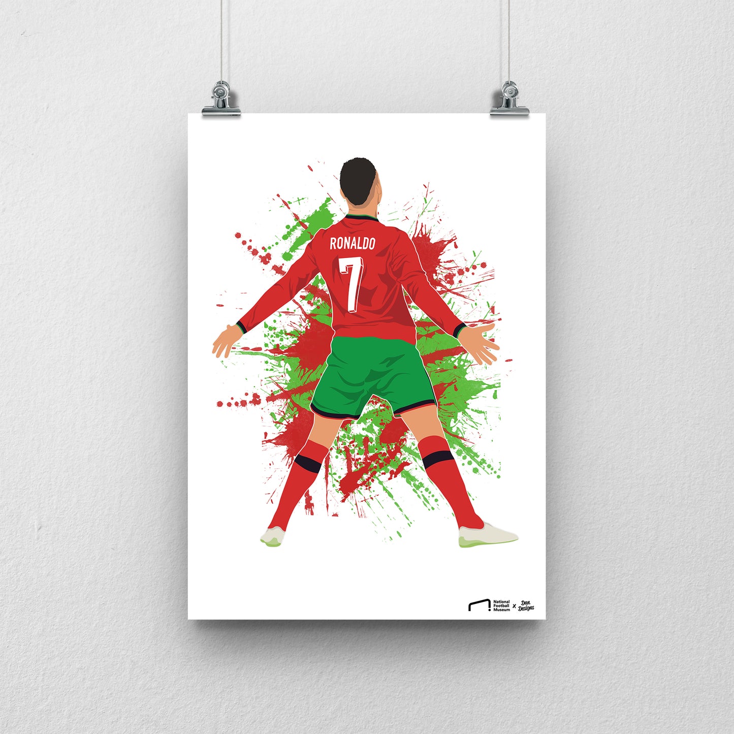 Cristiano Ronaldo Portugal Print - DanDesignsGB