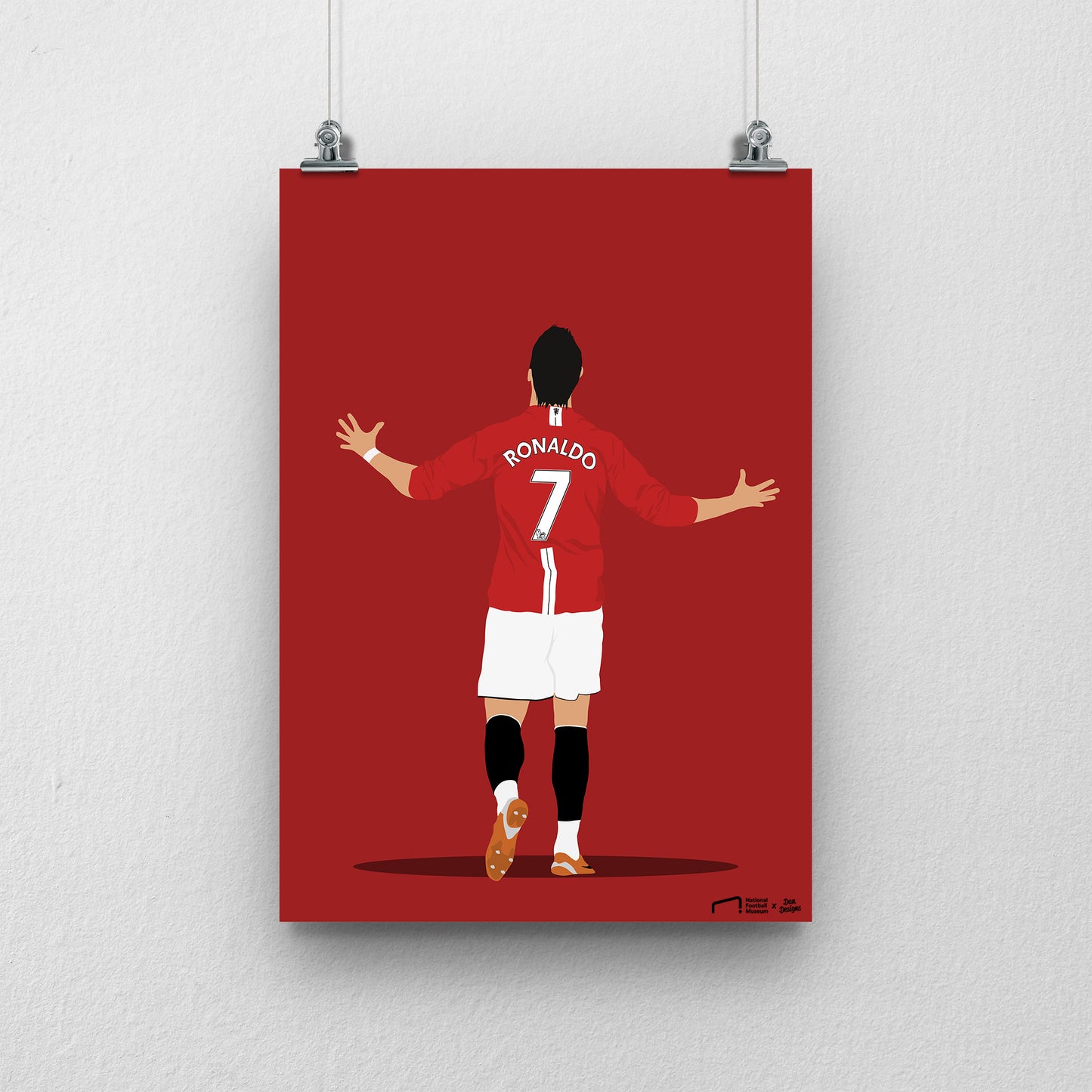 Cristiano Ronaldo Manchester United Print - DanDesignsGB