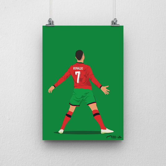 Cristiano Ronaldo Portugal Print - DanDesignsGB