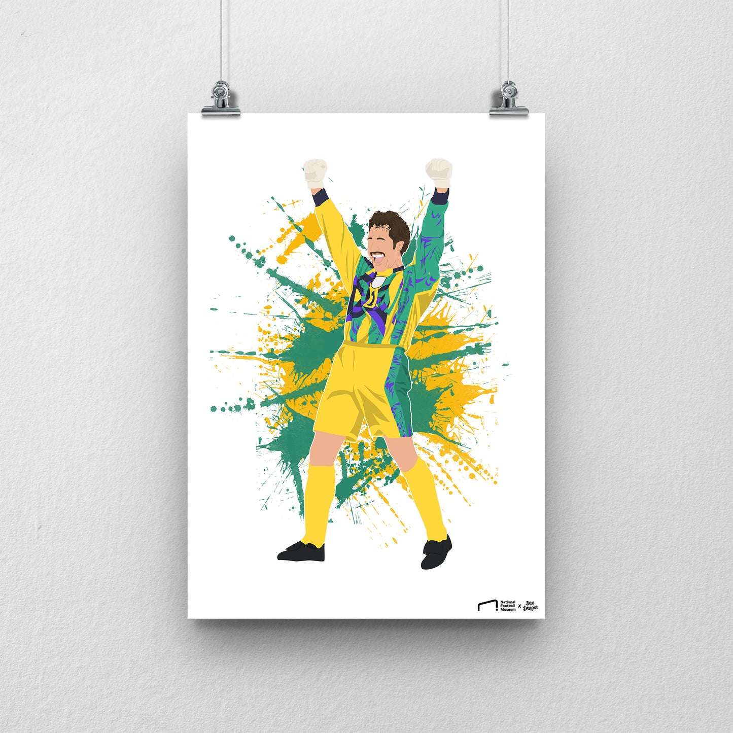 David Seaman England Print - DanDesignsGB