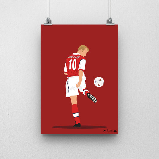 Dennis Bergkamp Print - DanDesignsGB