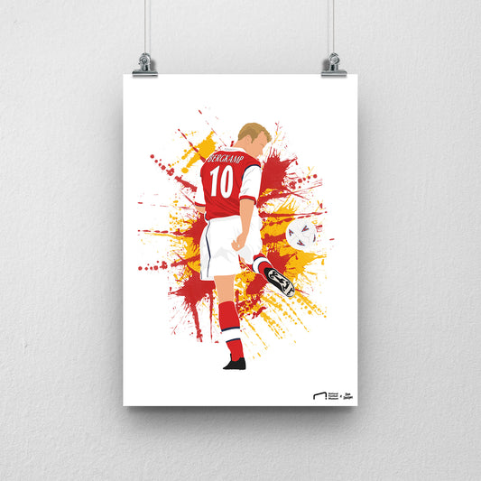 Dennis Bergkamp Print - DanDesignsGB