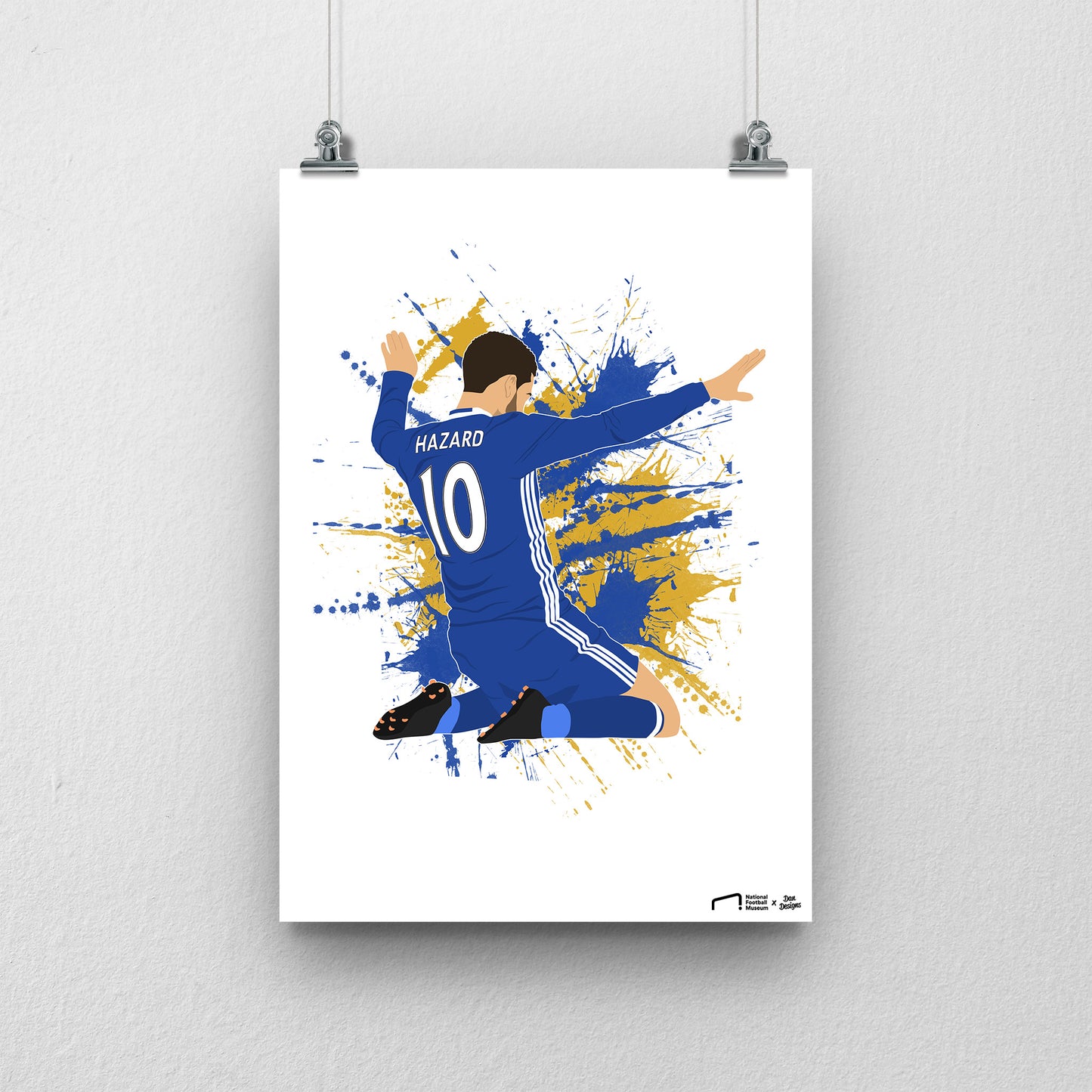 Eden Hazard Chelsea Print - DanDesignsGB